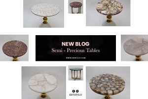 Turning Places into Royal Spaces - 10 Semi-Precious Gemstone Table Tops to Amplify Interiors