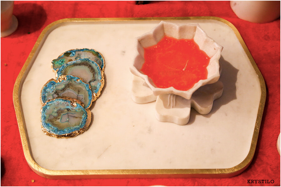 Agate Coasters and Platters